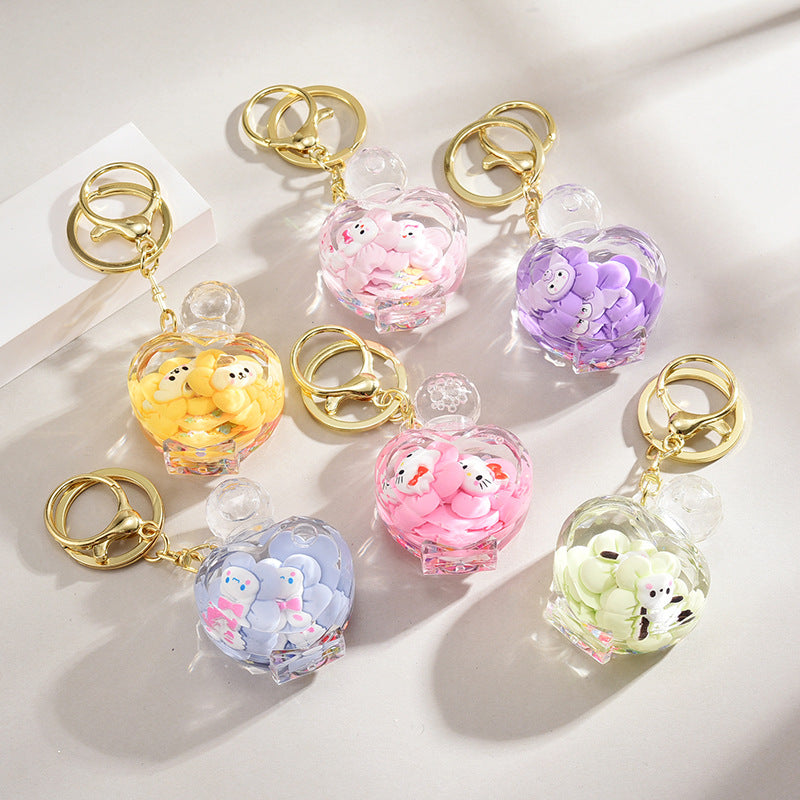 #10 ---（ClearanceSale）Sanrio Water/Liquid Keychain (Direct Buy)